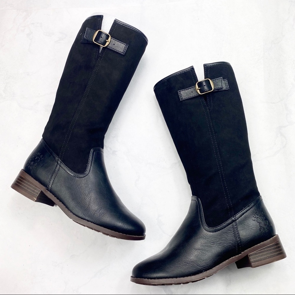 [Lucky Brand] Classic Black Tall Shaft Boots